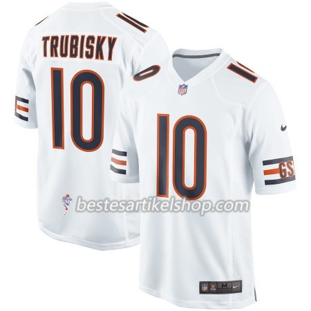 Herren Chicago Bears Trikot Mitchell Trubisky 10 Nike Weiß